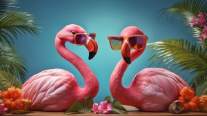 gafas de flamingos
