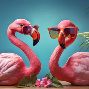 gafas de flamingos