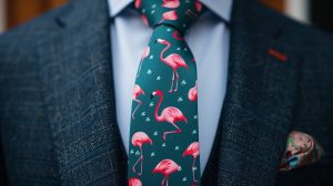 corbata flamingos