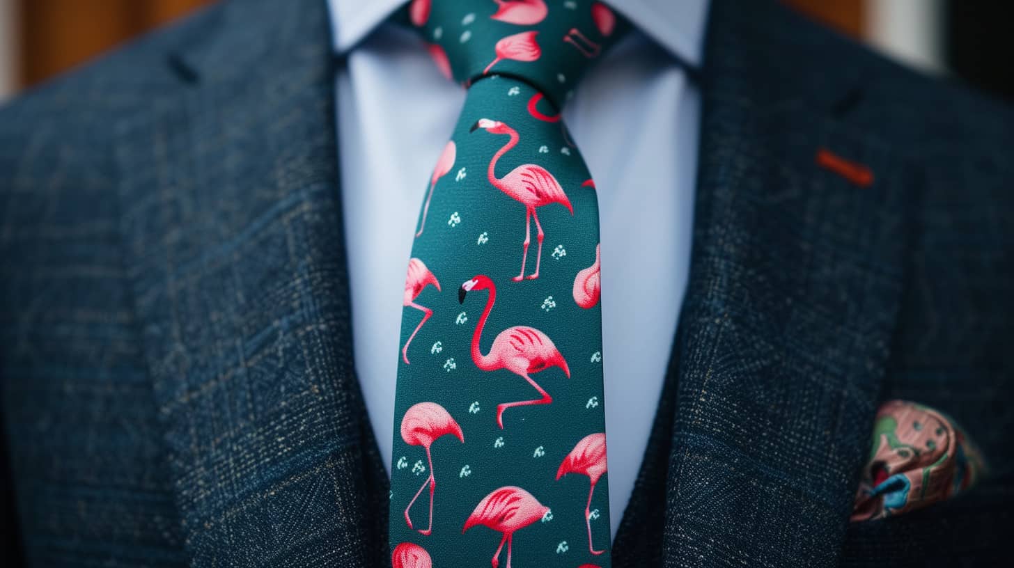 corbata flamingos